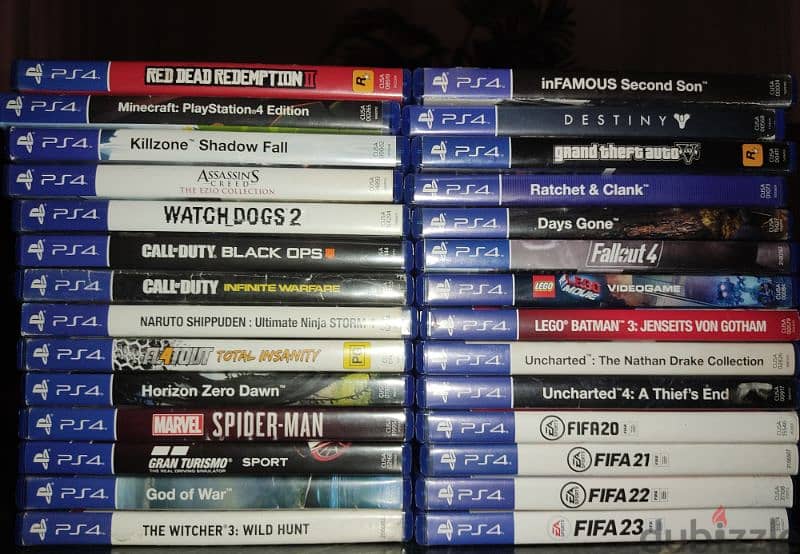 Playstation 4 CDs.  اسطوانات بلايستيشن 4 1