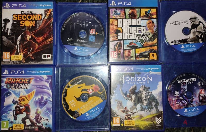 Playstation 4 CDs.  اسطوانات بلايستيشن 4 2