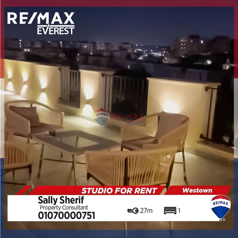 Fully furnished studio for rent in Westown-sodic 0