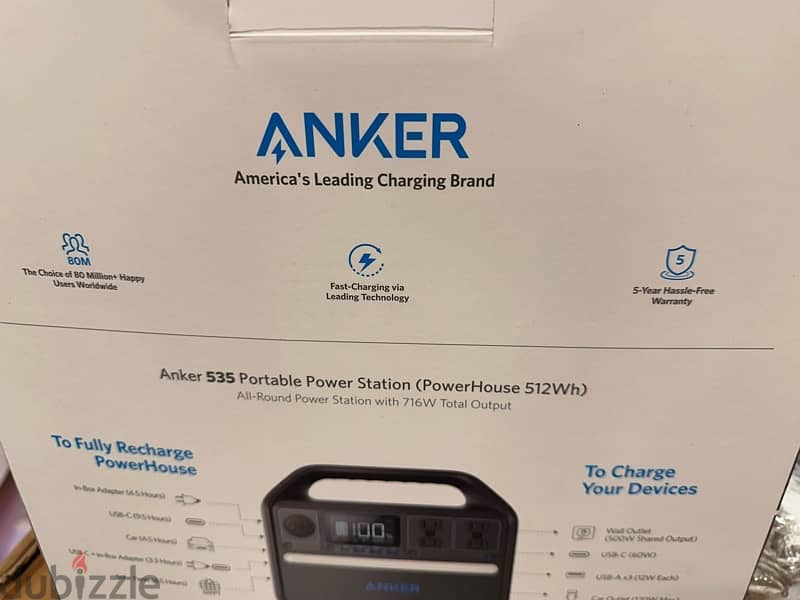 anker 512 watt power station new sealed gulf import 1