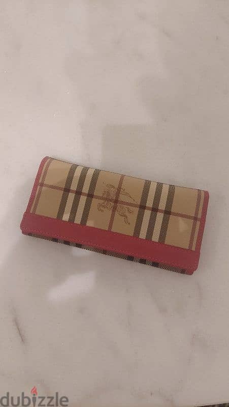 Burberry Check Bifold Wallet from UK | محفظة Burberry من إنجلترا 0