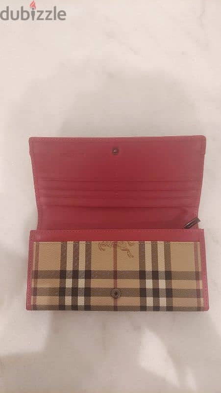 Burberry Check Bifold Wallet from UK | محفظة Burberry من إنجلترا 1