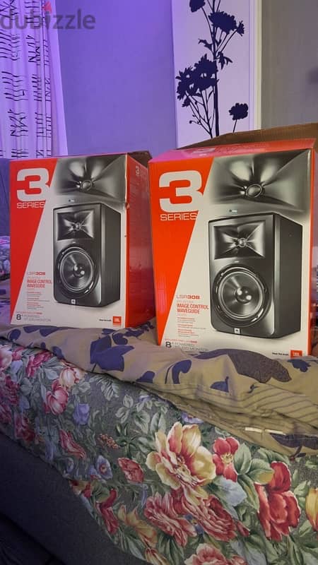 JBL 308 studio monitors pair 0