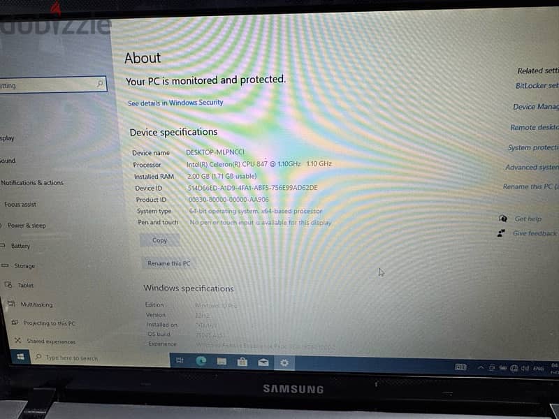 laptop Samsung Notebook لاب توب للبيع 4