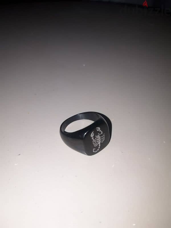 black tungesten ring | خاتم تانجستن اسود 0