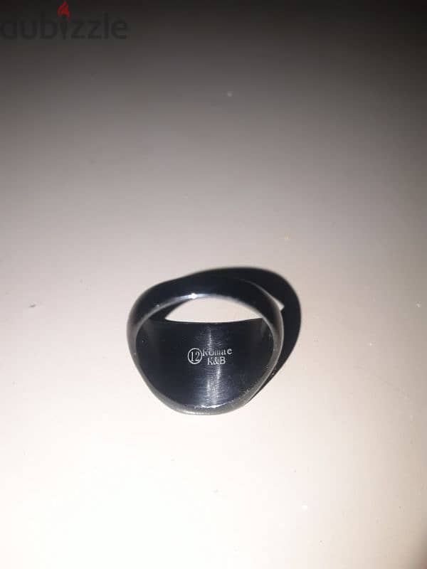 black tungesten ring | خاتم تانجستن اسود 1