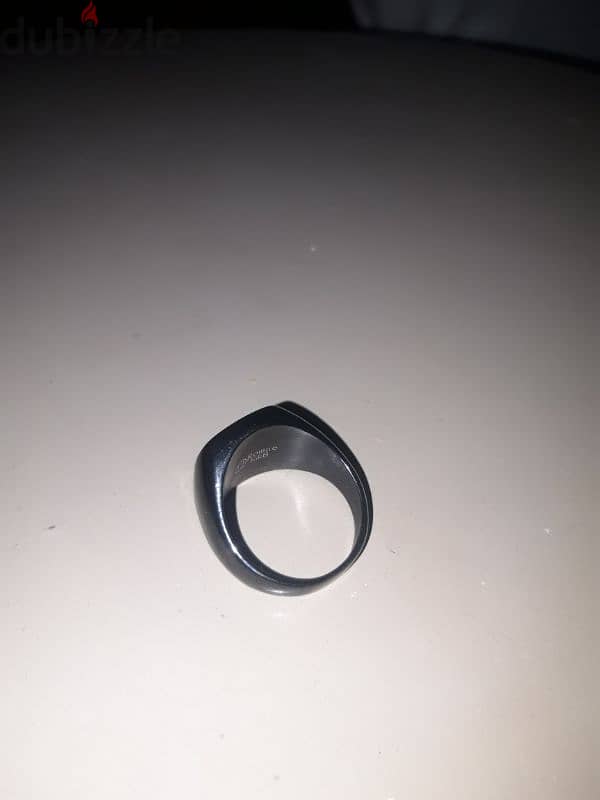 black tungesten ring | خاتم تانجستن اسود 3