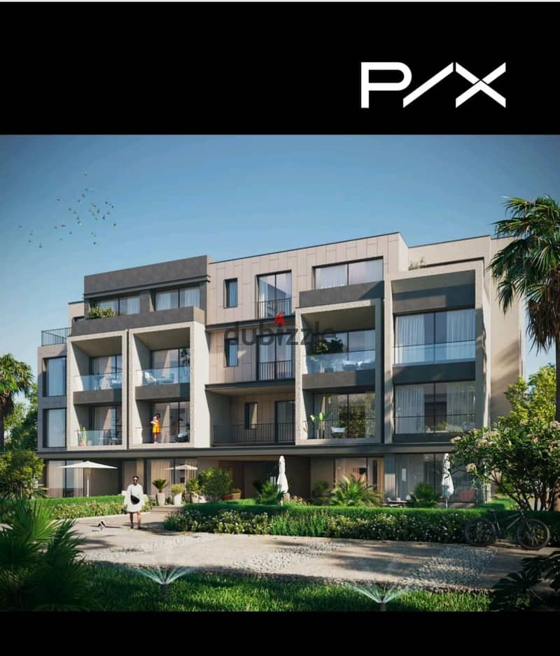 شقة 3 غرف كاملة التشطيب فيو علي الاهرمات في PX Palm Hills October بجوار نيو جيزة 0