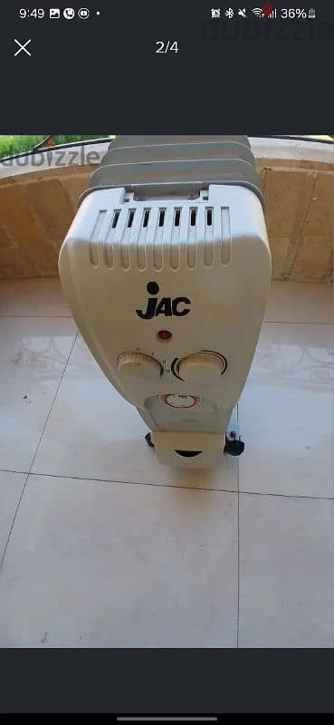 دفاية زيت ٧ريشة بمروحة jac 1