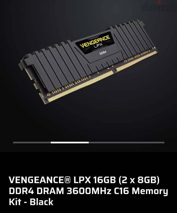 RAM CORSAIR VENGEANCE LPX 16GB (2X8) 3600MHz CL16 0