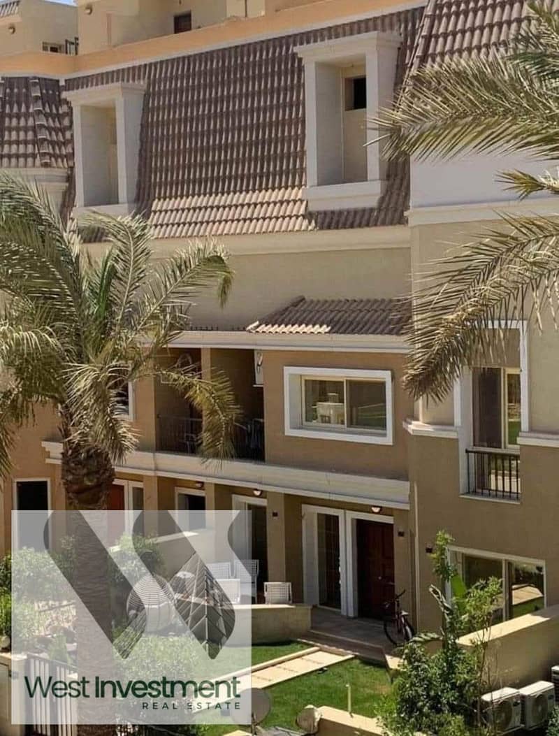 Villa for sale in Sarai Compound, on the Suez Direct Road, in the city of Madinaty, steps away from the Administrative Capital, in front of the iconic 0