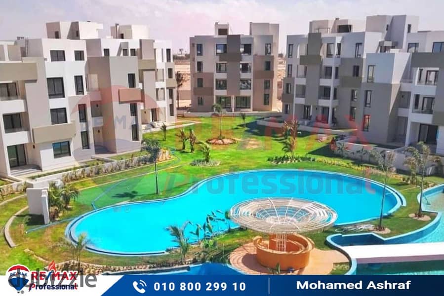 Own a ground floor chalet with a garden in Zahrat El Alamein New with payment facilities and less than the market price 0