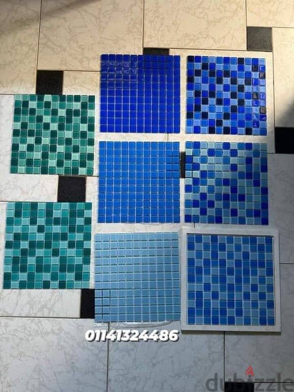 Crystal glass mosaic موزاييك كريستال مكس بنى الديكور 3