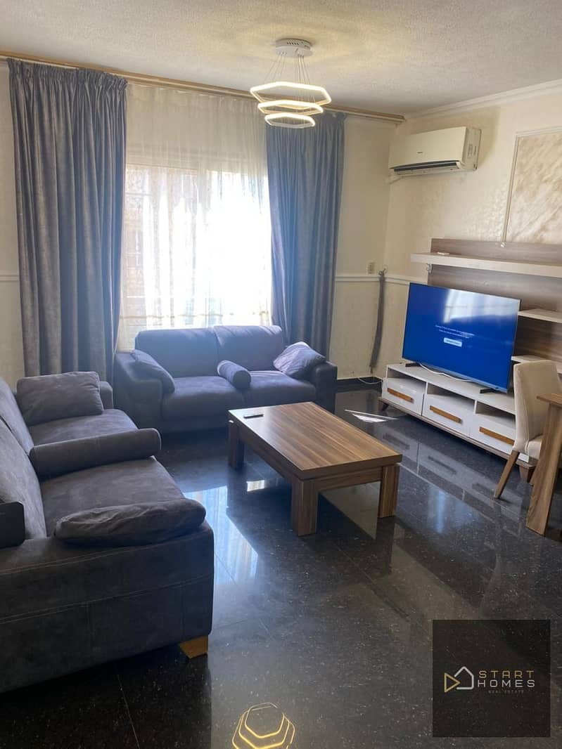 furnished apartment for rent in Al-Rehab 0