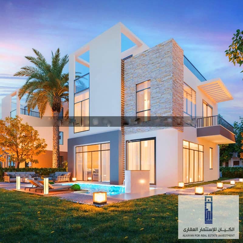 Villa at the price of an apartment, with installments over 10 years, behind Mall of Arabia, in Park Valley Compound 0