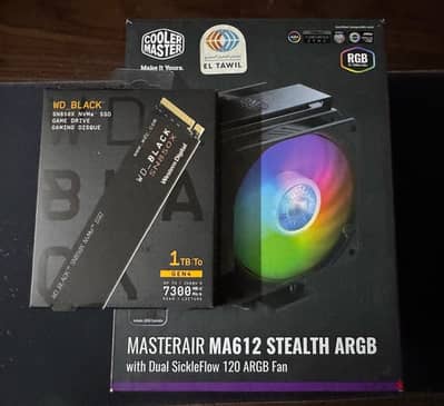 1T M2 WD SN850X & coolermaster MA612 ARGB افضل مبرده للهاى اند