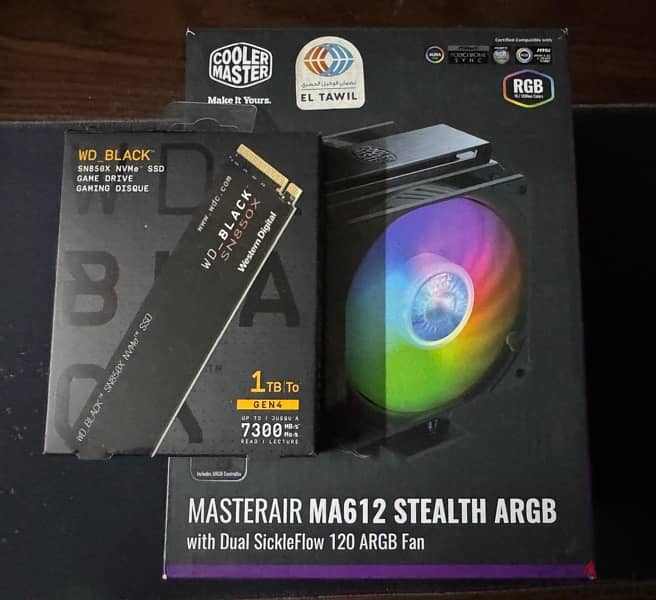 1T M2 WD SN850X & coolermaster MA612 ARGB افضل مبرده للهاى اند 0