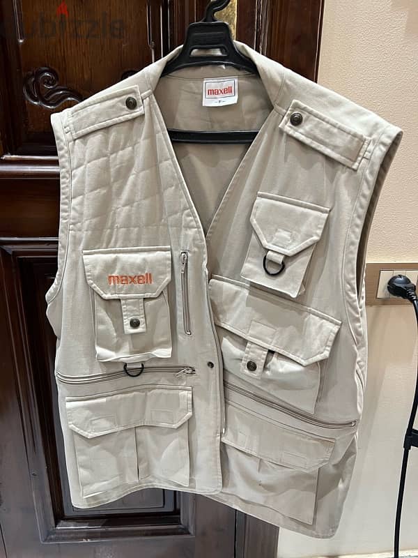 Vintage Maxell Cargo Vest 1