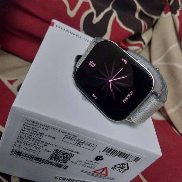 HUAWEI WATCH FIT 3  Grey Nylon Strap 5