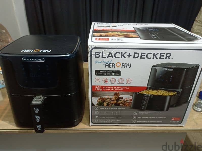 Black & Decker Digital Air Fryer, 5.8L 2