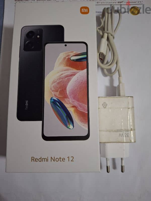 كسر زيرو -موبايل ريدمي نوت 12- 8 جيجا رام 256 ذاكره Redmi note 12 7