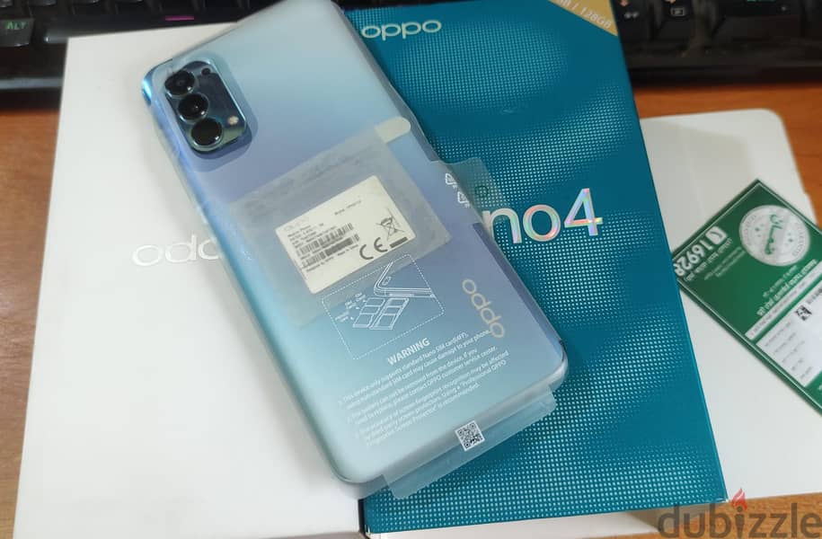 oppo reno 4 128 / 8+5 اوبو رينو 4 زيرو بلزقته بكل مشتملاته حاله نادره 0