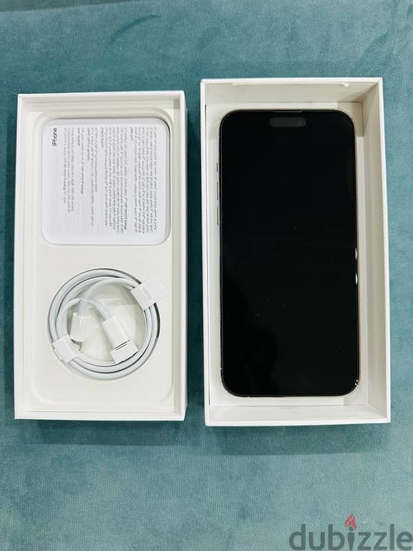 Iphone 14 Pro Max, 128GB, Battery 89% with original cable بحالة الزيرو 1