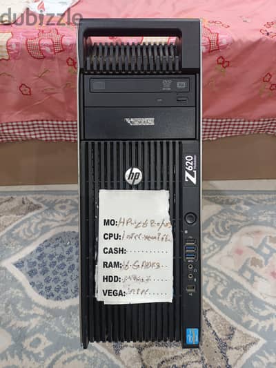 كمبيوتر hp workstation Z620 بحالة الجديد للجمينح و برامج الجرافيك