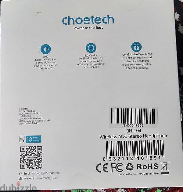 Cheotech wireless ANC stereo headphone 0