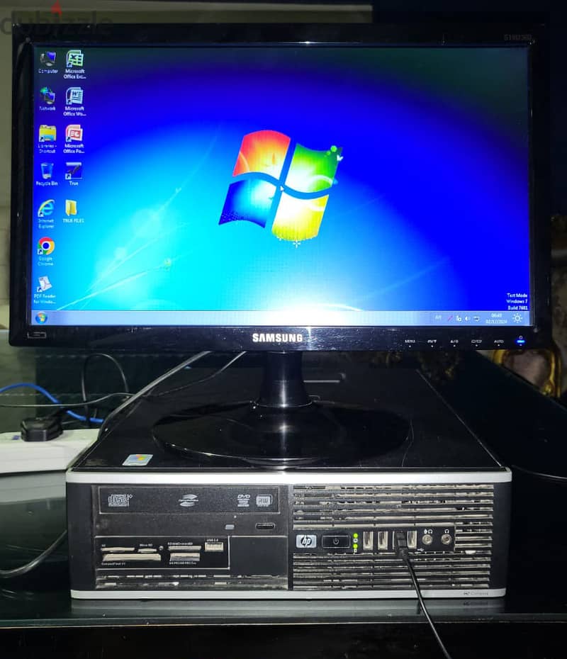 HP desktop Intel(R)Core(TM)2 Duo CPU E8400@3.00 GHzRAM4,HD232كمبيوتر 1