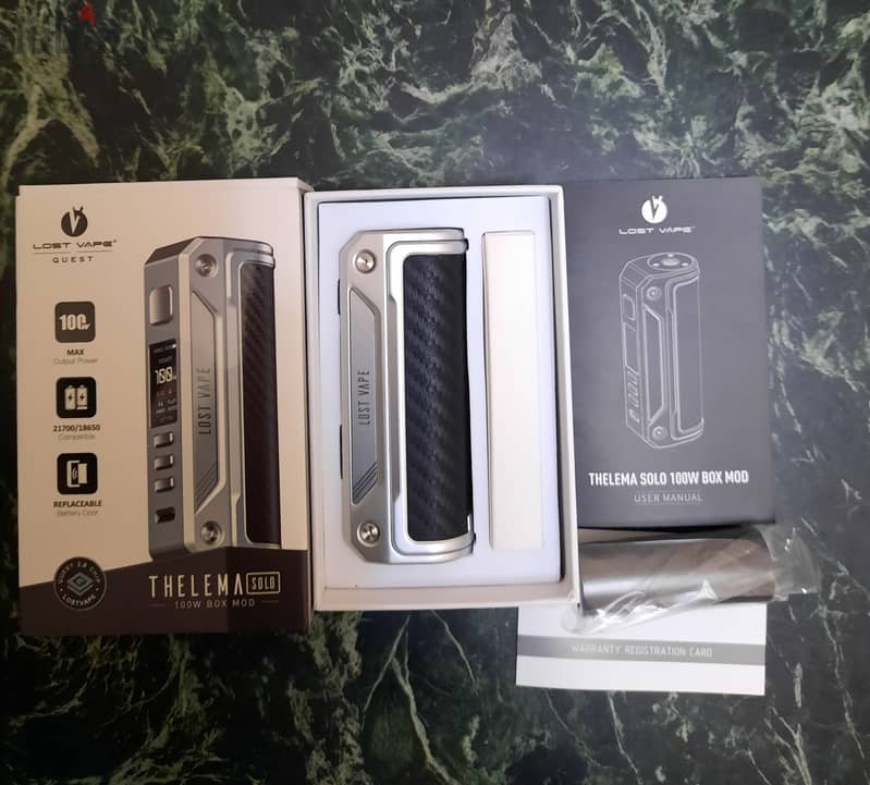 Thelma Quest Solo 100w + Bishop MTL V1 4ML + Efest Batteries (Vape) 4