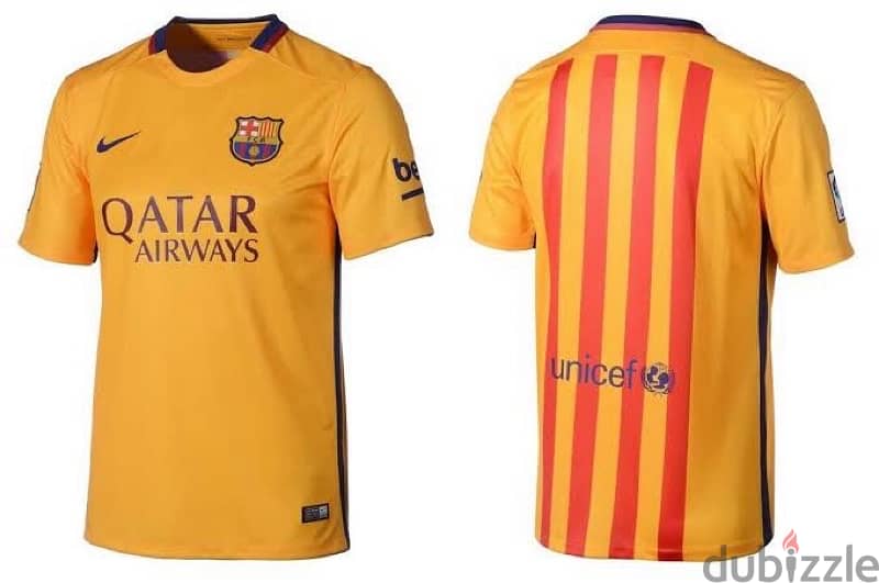 تيشرت برشلونة اصلي موسم١٥/١٦ fc barcelona away kit 15/16 0