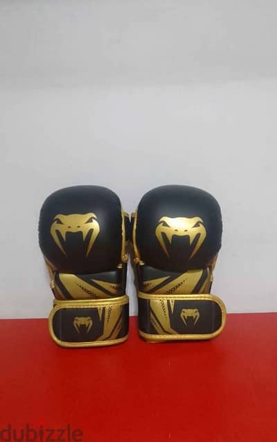 Venum Black and Gold MMA Sparring Gloves