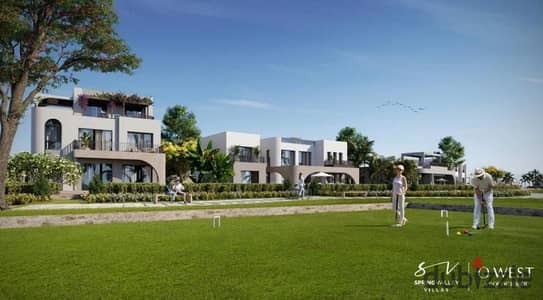 Apartment for sale ground with garden for sale in o west In Zayed