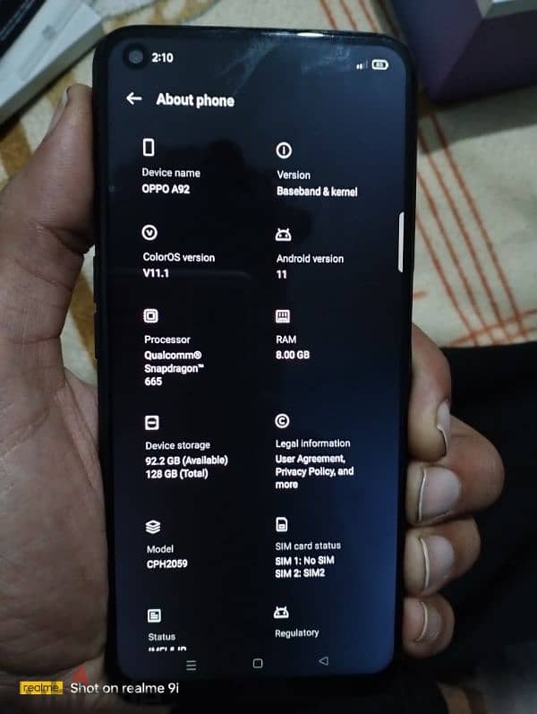 OPPO A92 4