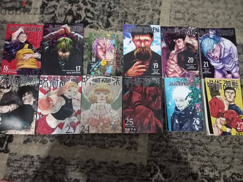 Jujutsu kaisen English manga (16-27) 1