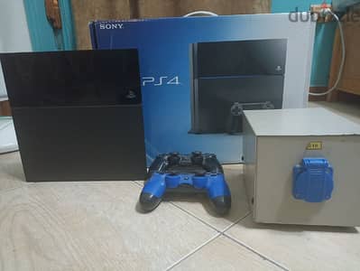 PS4 with electricity  adapter  2 controllers