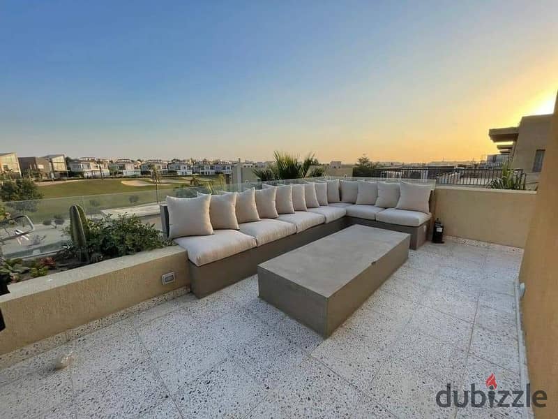 Duplex with roof for sale in the settlement in front of Cairo International Airport in Taj City Compound on the Suez Road directly 0