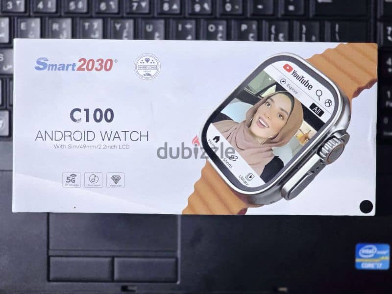 ساعه ذكيه بنظام اندرويد C100 2030 5g 0