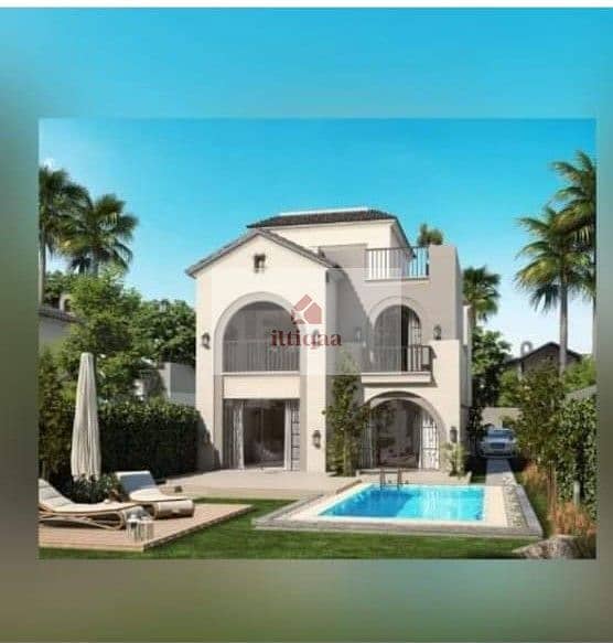 Prime villa with big garden 259m 5BD for sale with installments and good price in mostakbl city in taj city (THE BUTTERFLY) 0