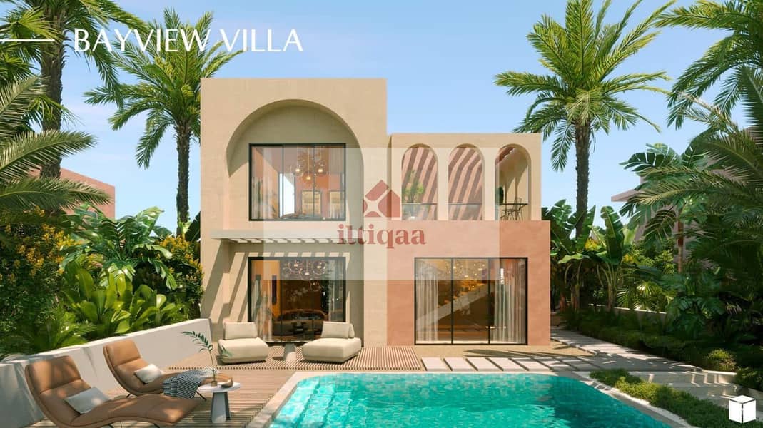 Villa 5 BD sea view first row fully finished with AC’S in Ras Elhikma el north coast in Ogami by Sodic 0