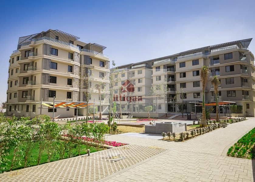 Fully Finished apartments view garden 168 m 3BD for sale with zero down payment in Badya Palm Hills integrated services for LIMITED time 0