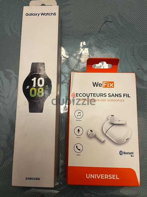 ساعة جالكسي  ٥ galaxy watch 5 grafite جديدة 0