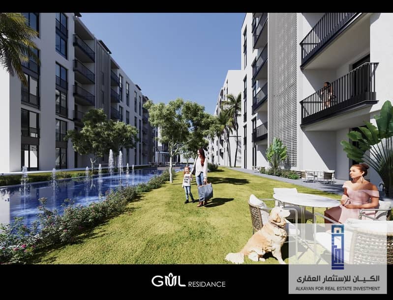 (خصم 40% - شقة بحديقة) للبيع بكمبوند جول ريزيدنس حدائق أكتوبر - Compound Gül Residence Hadayek October 0