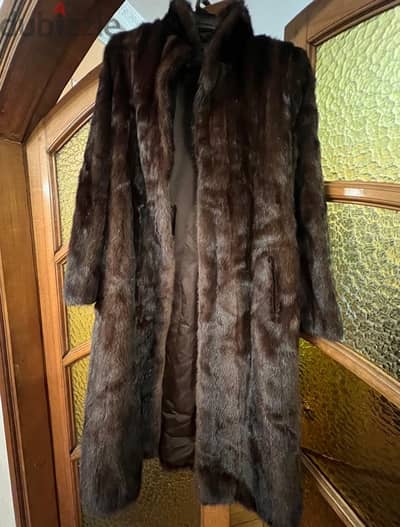 بالطو فرو طبيعي mink coat من فرنسا