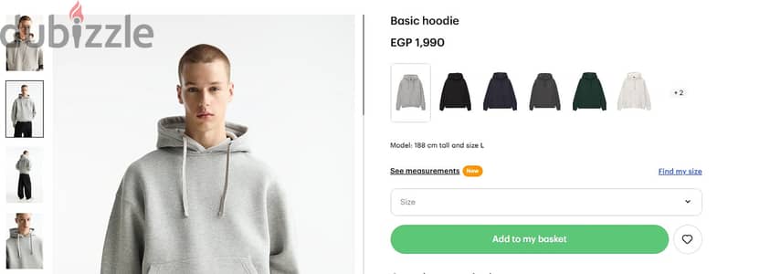 Original Pull&Bear basic hoodie