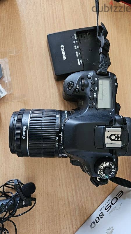 كاميرا كانون EOS 80D مع شنطة و استاند و ميموري Canon 1