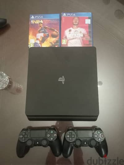 PlayStation 4 with 2 controllers