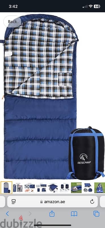 Redcamp hiking/ camping sleeping bag- NEW