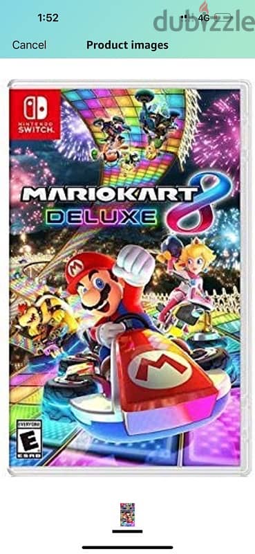 Mario Kart 8 Deluxe physical game with cover 1